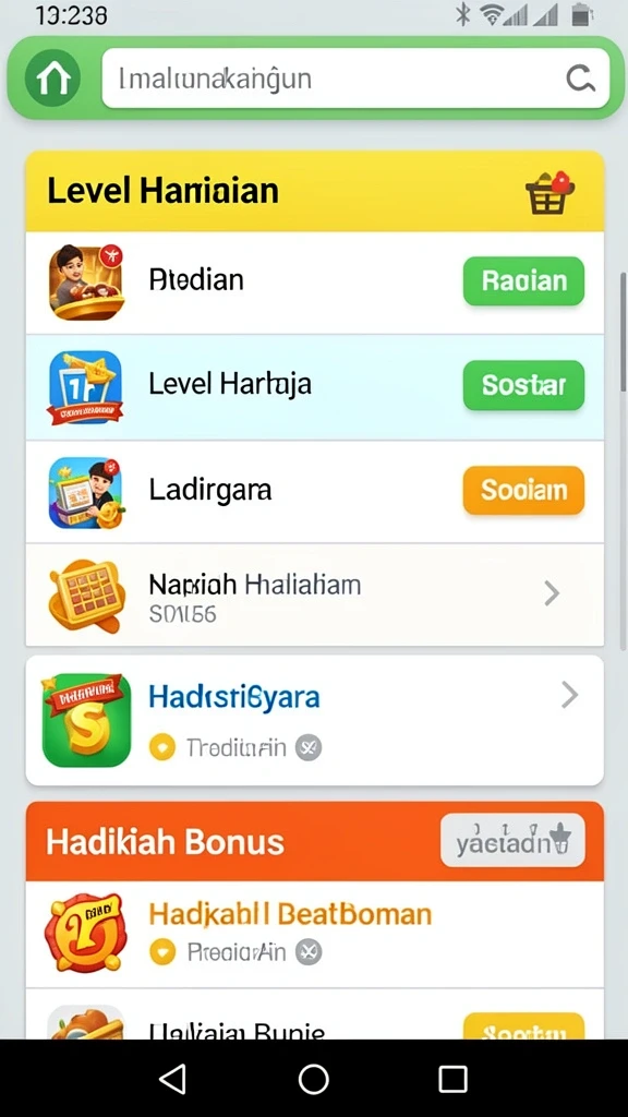 Berbagai karakter unik siap untuk dimainkan.