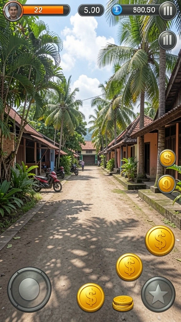 Peta pertempuran yang luas dengan lokasi strategis.