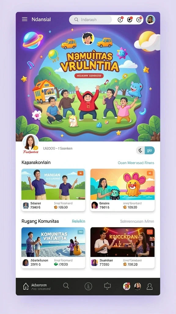 Tampilan antarmuka yang menarik dan mudah digunakan.
