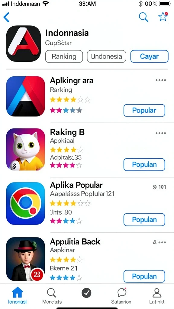 Tampilan antarmuka yang user-friendly.