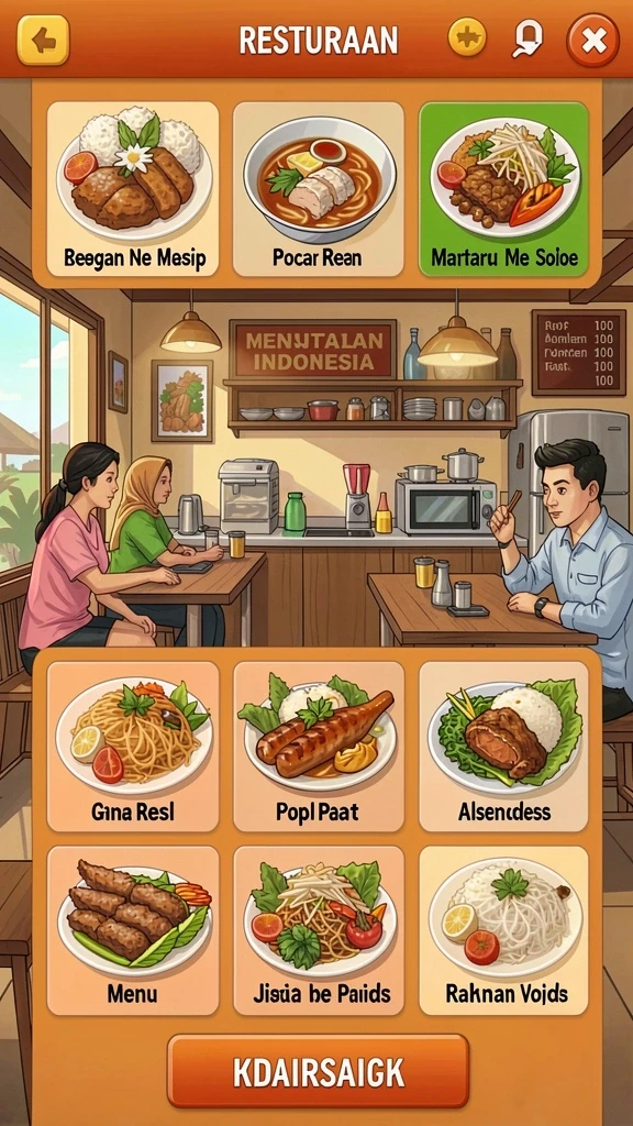 Visual menawan dari gameplay AMPER88.