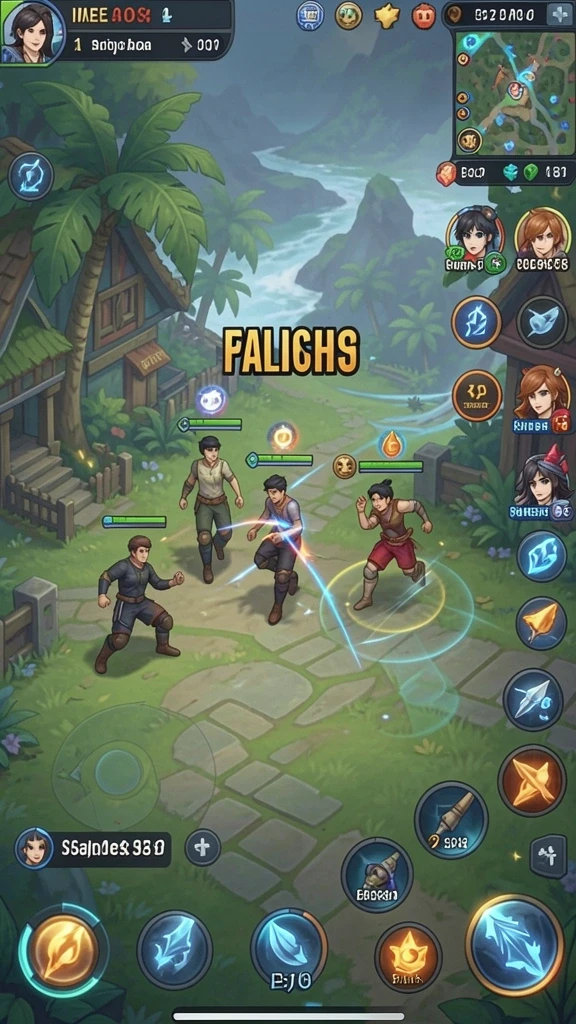Screenshot dari lingkungan permainan yang detail dan menarik.