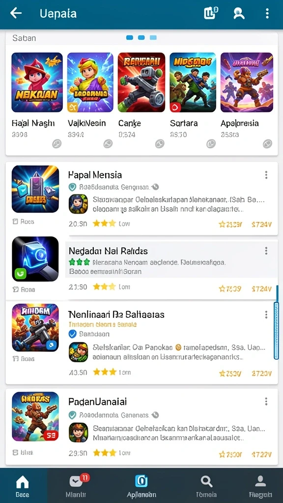 Tangkapan layar menunjukkan antarmuka permainan yang intuitif.
