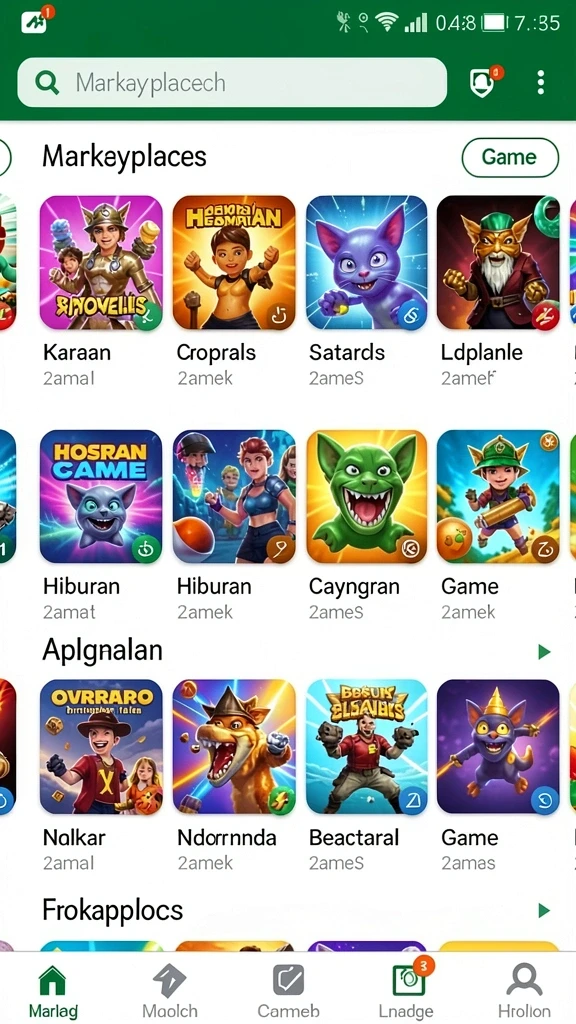 Beragam permainan menarik untuk dinikmati.