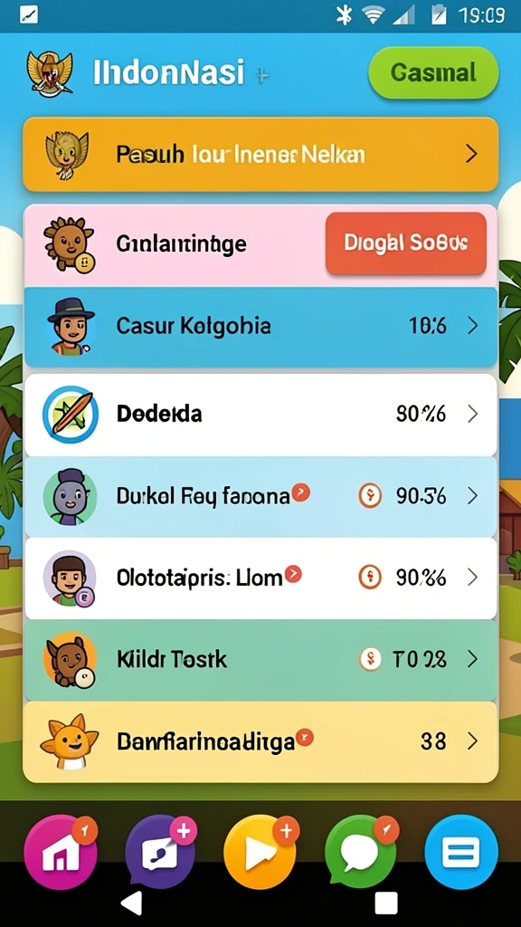 Beragam pilihan permainan seru untuk semua usia.