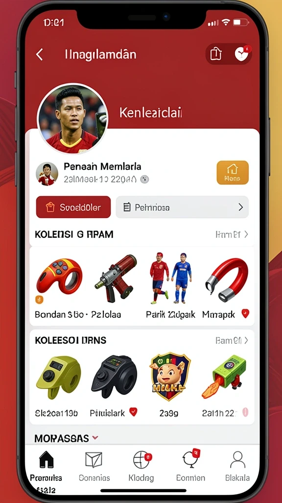 Tangkapan layar menunjukkan karakter unik yang dapat dipilih.