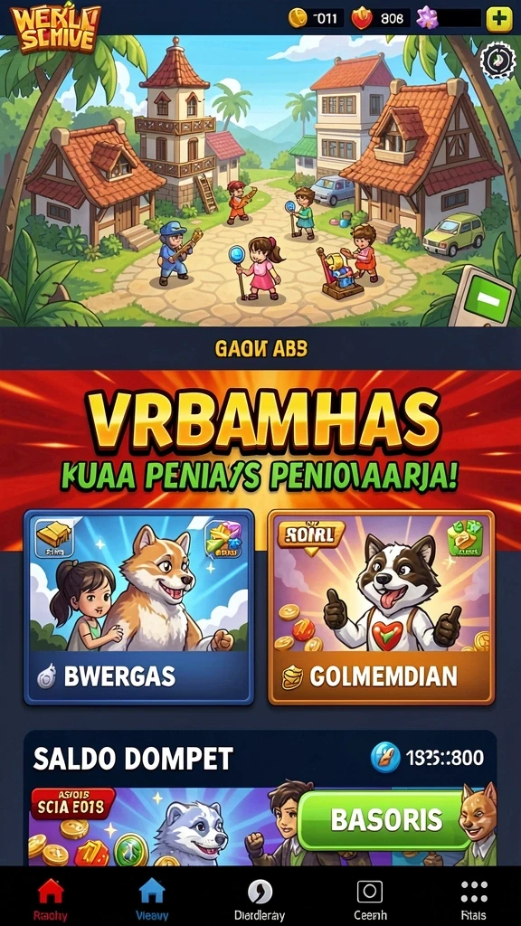 Tampilan awal yang menarik dan intuitif.