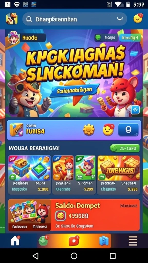 Tampilan antarmuka yang menarik dan informatif.