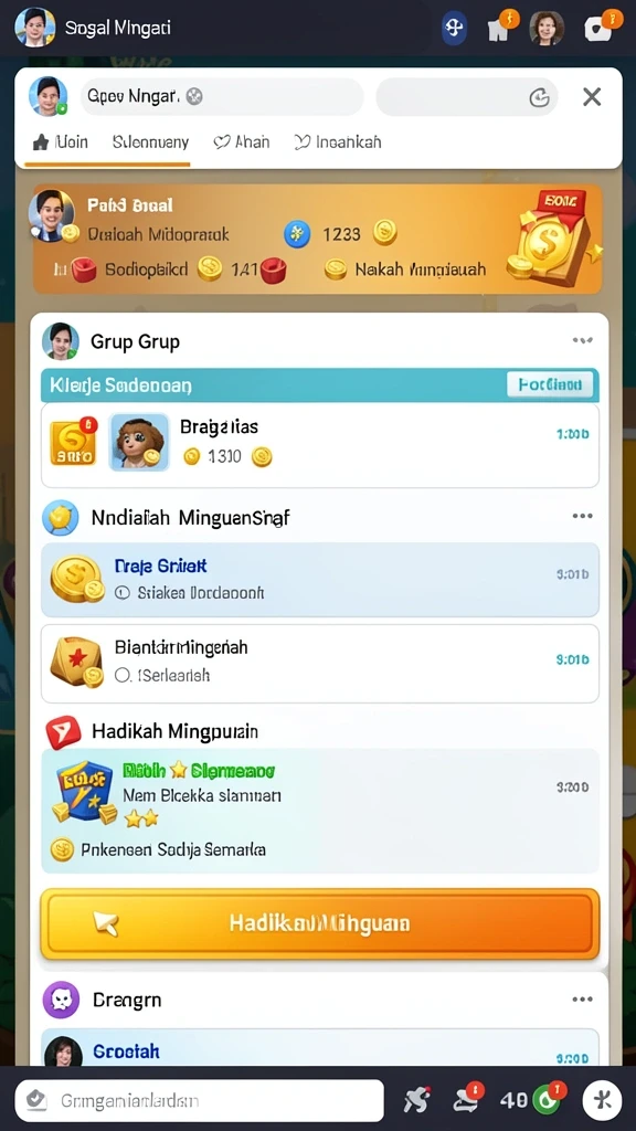 Screenshot menampilkan aksi pertempuran yang seru.