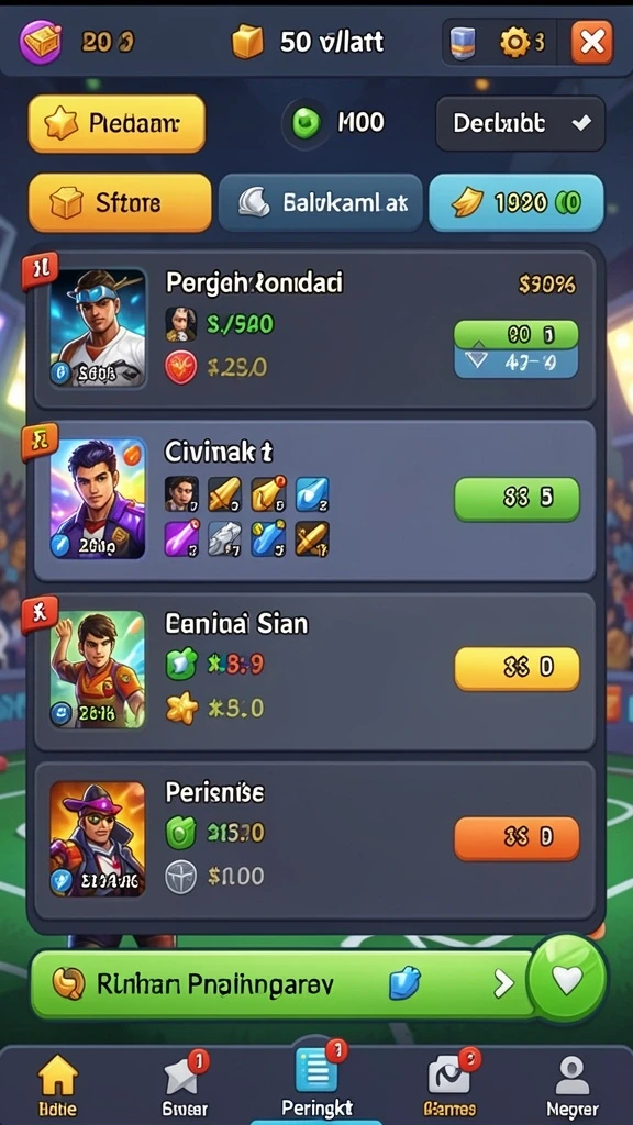 Pengalaman bermain yang seru dengan banyak mode.