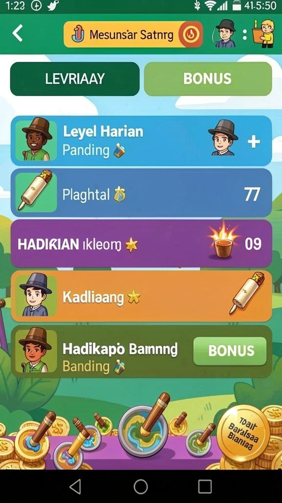 Berbagai pilihan slot dengan tema yang seru.