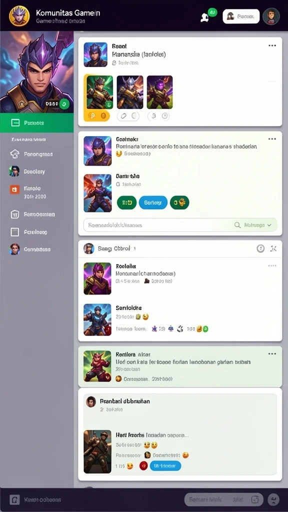 Screenshot menampilkan tampilan utama permainan QQDEWA.