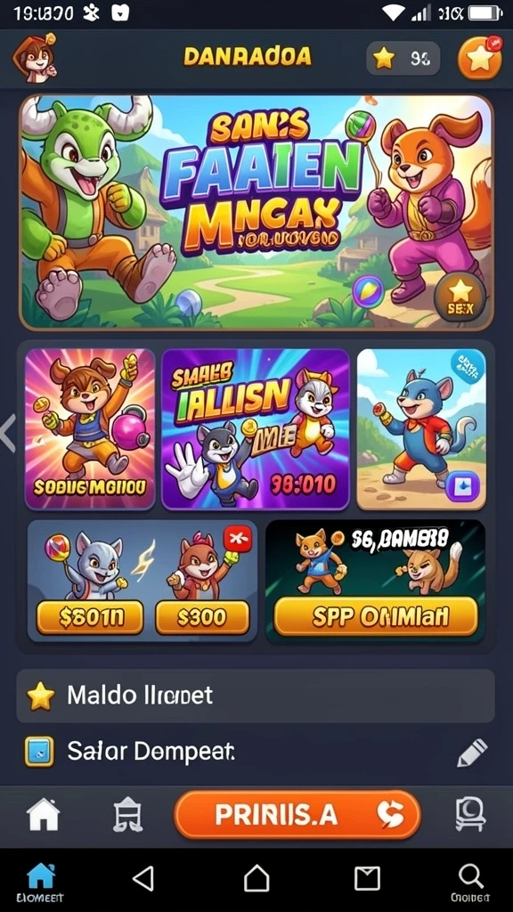 Level yang menantang dan penuh petualangan.