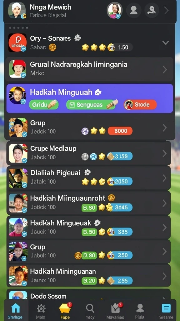 Tampilan awal aplikasi REBAHIN yang menarik.