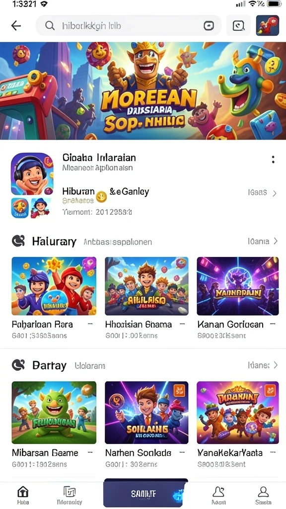 Tangkapan layar dari karakter utama dalam aksi.