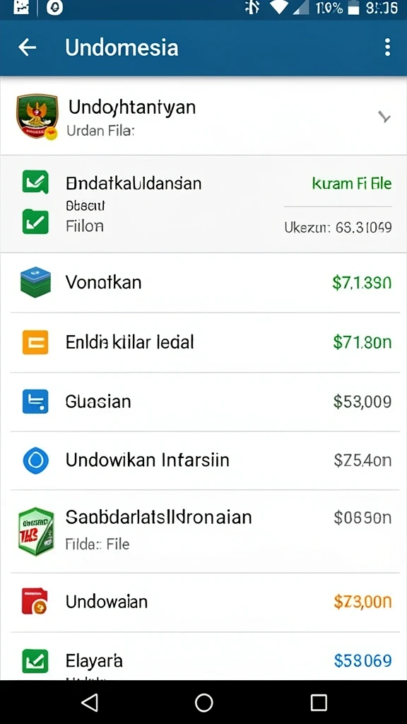 Tampilan antarmuka TOGELUP yang intuitif.