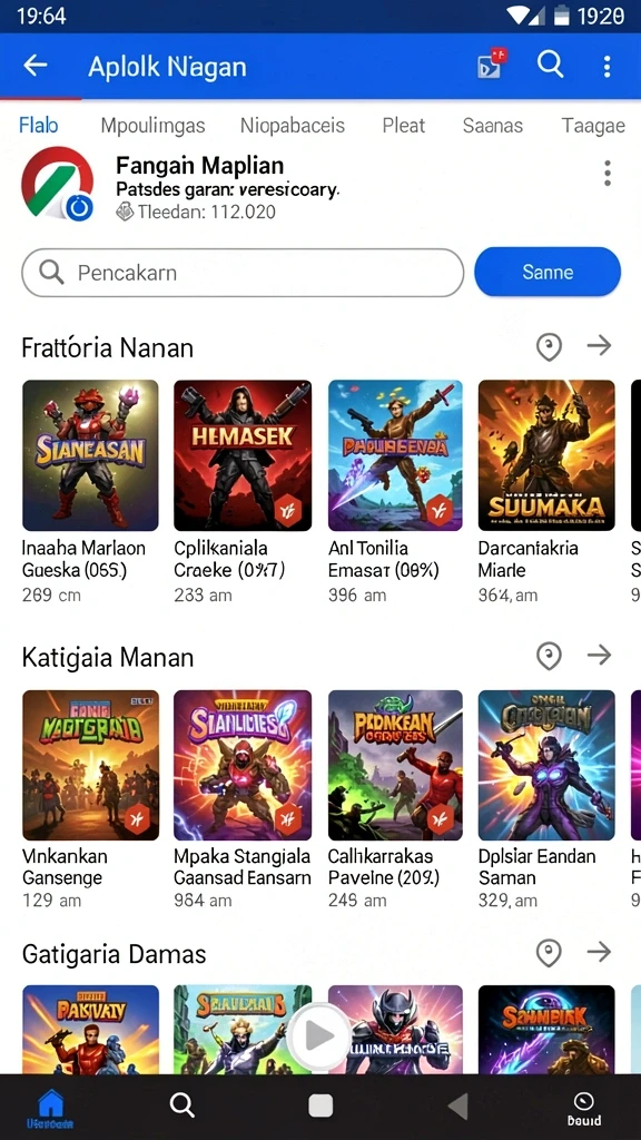 Tampilan antarmuka utama TURBO78 yang menarik dan interaktif.