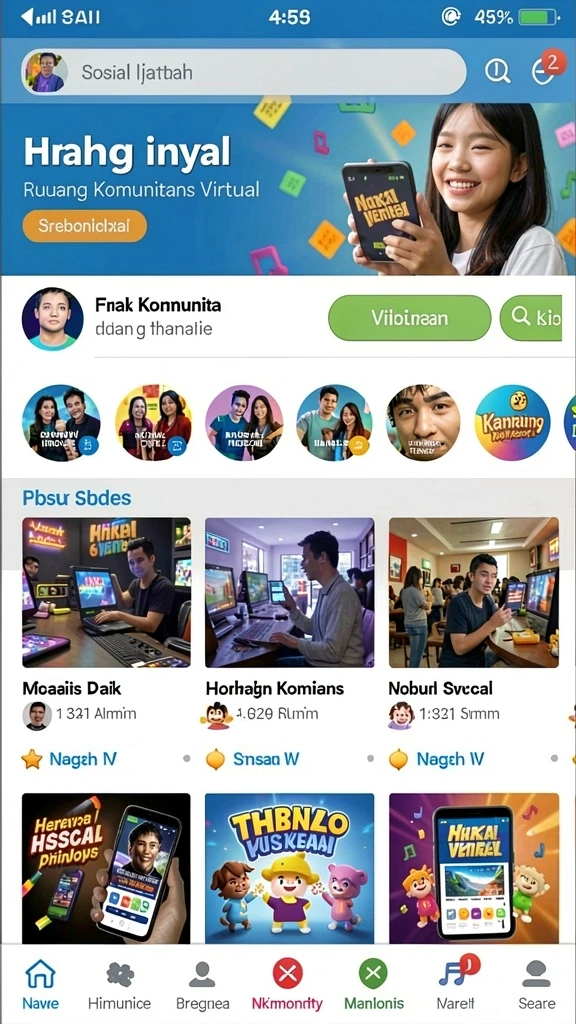 Tampilan antarmuka yang menarik dan intuitif.