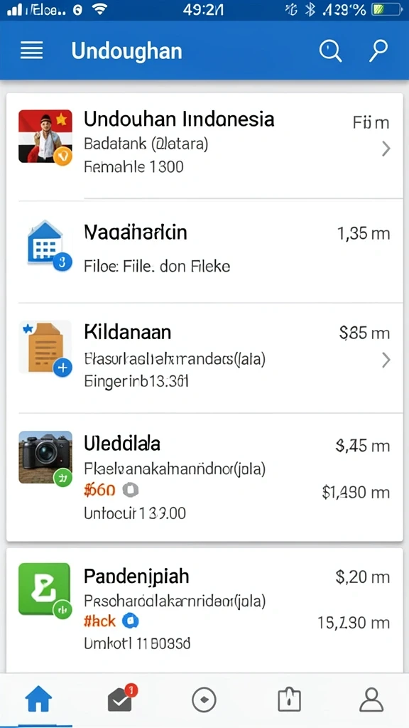 Tampilan antarmuka yang user-friendly.